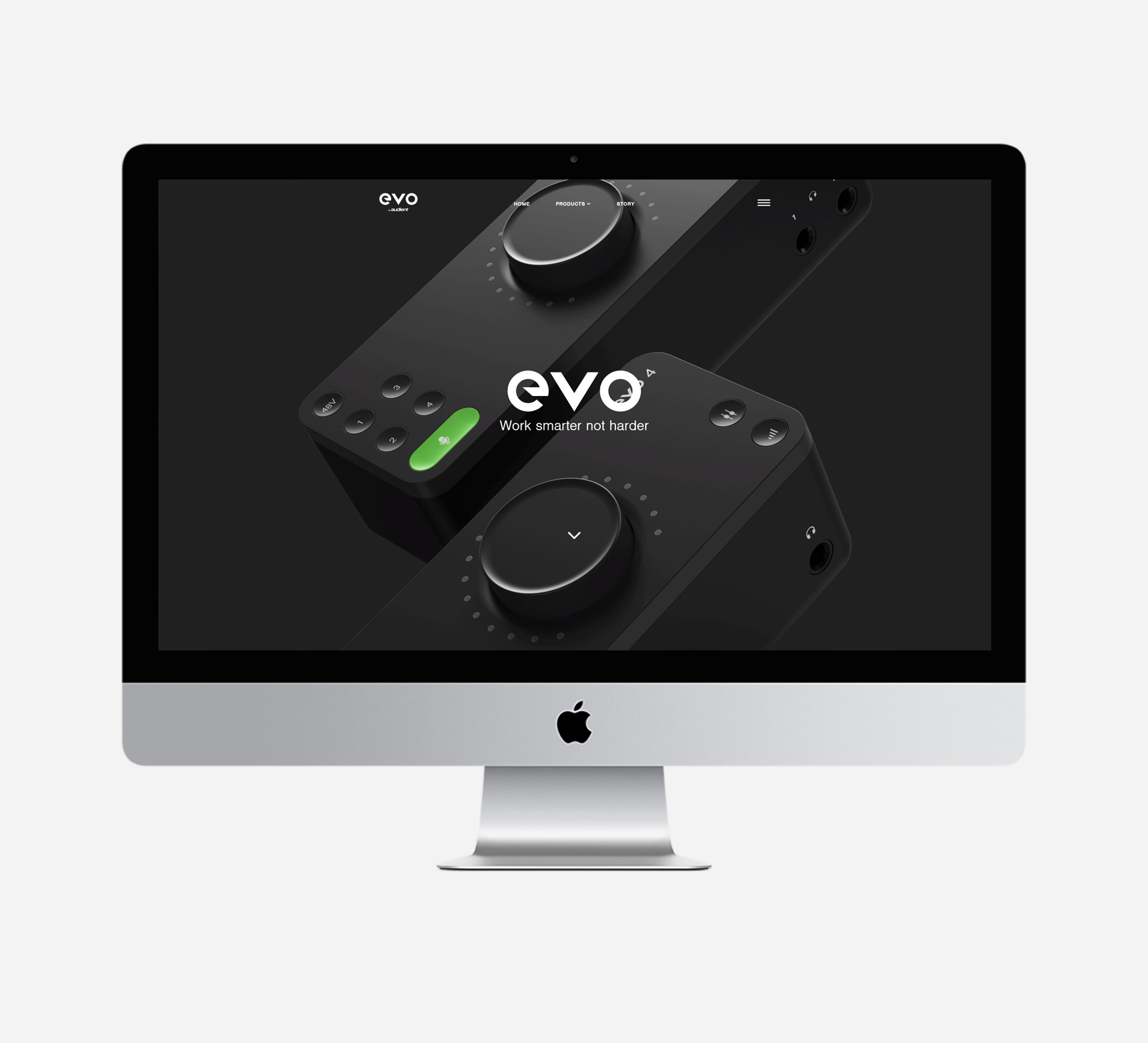 Evo by Audient new branding designed by UK based branding design studio Equals Design