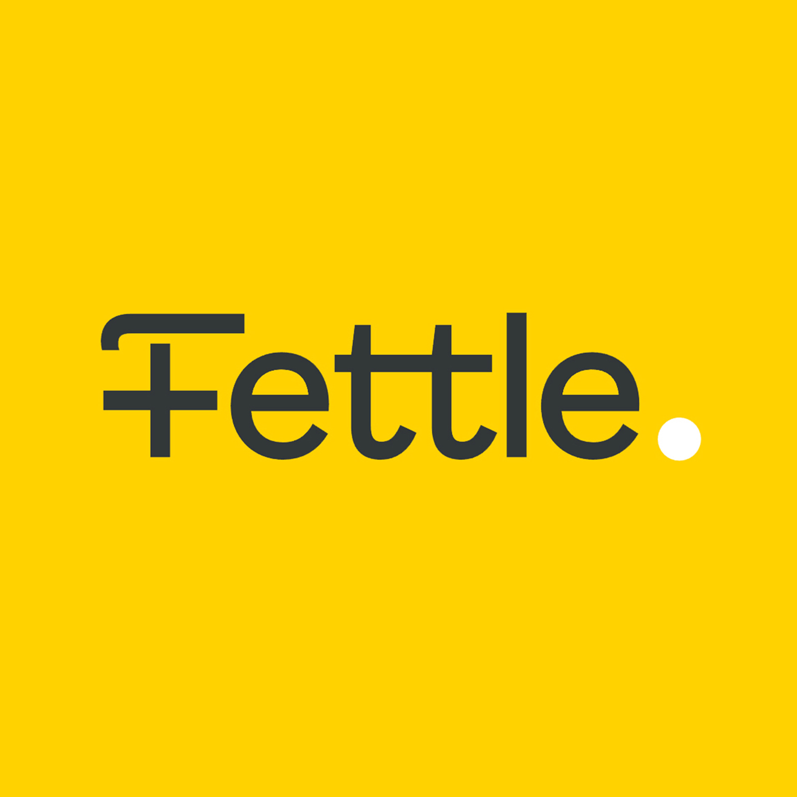 Fettle Logo on yellow background