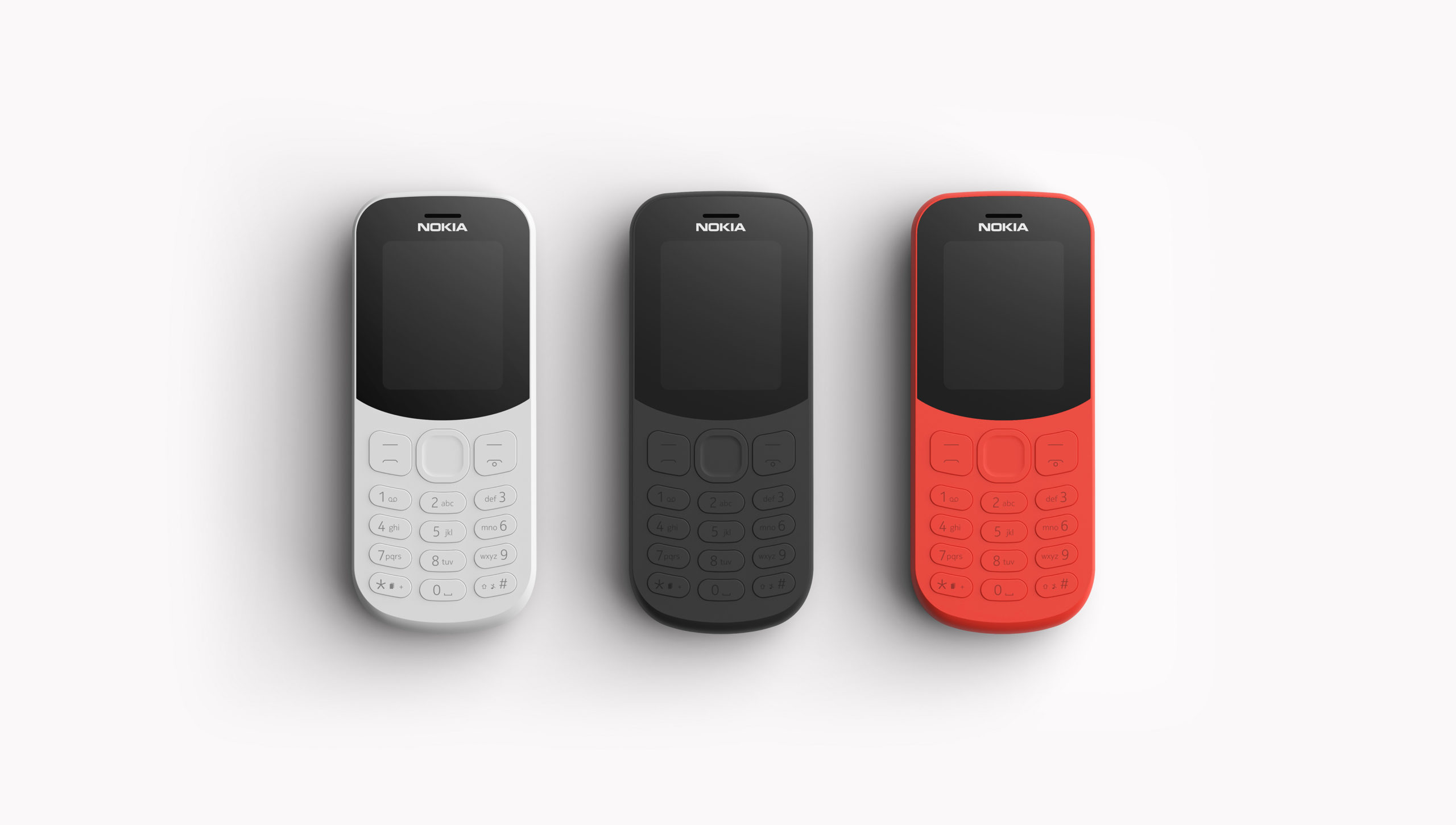 Nokia 130 minimal feature phone designed by UK based industrial design studio Equals Design