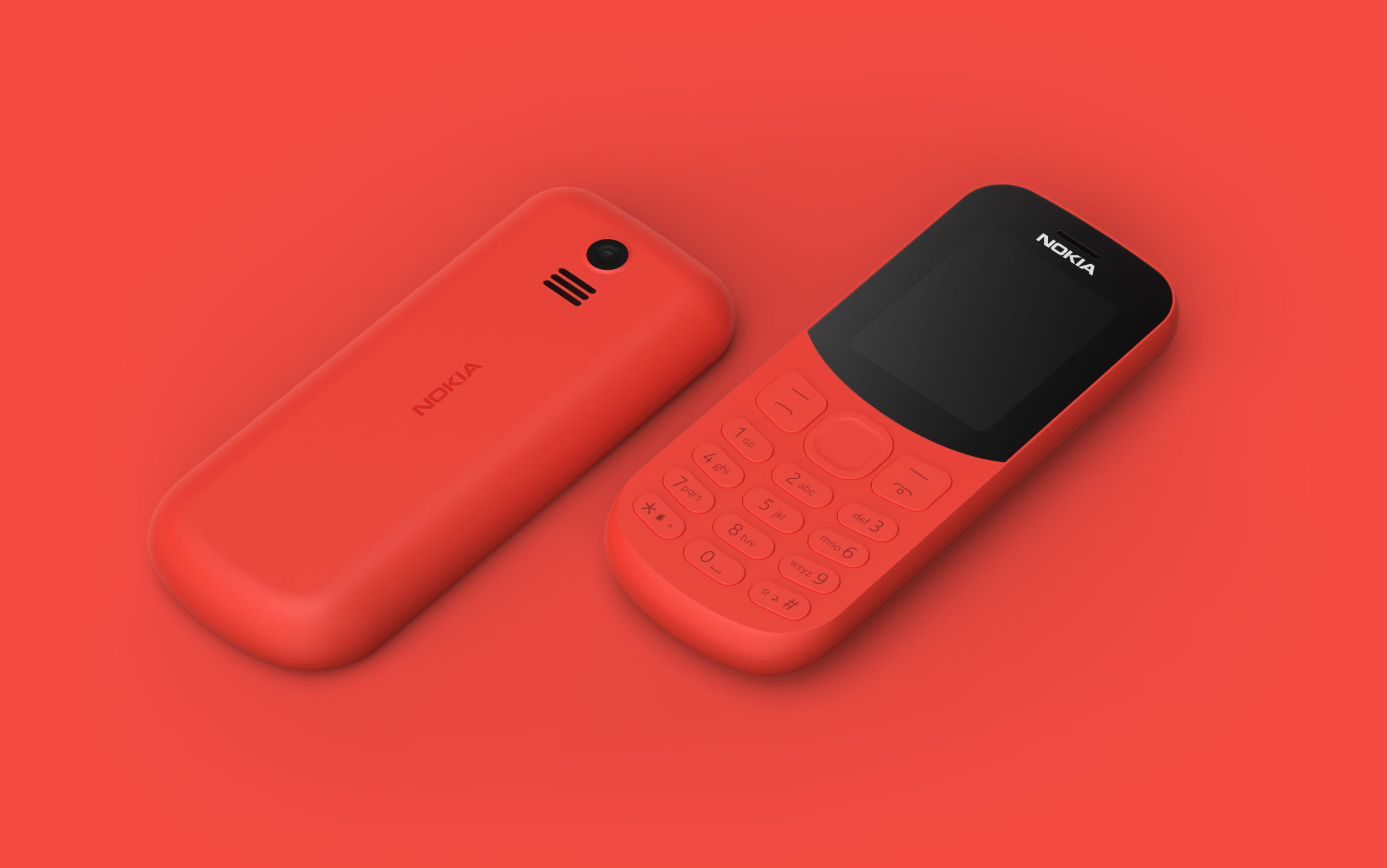 Nokia 130 minimal feature phone designed by UK based industrial design studio Equals Design