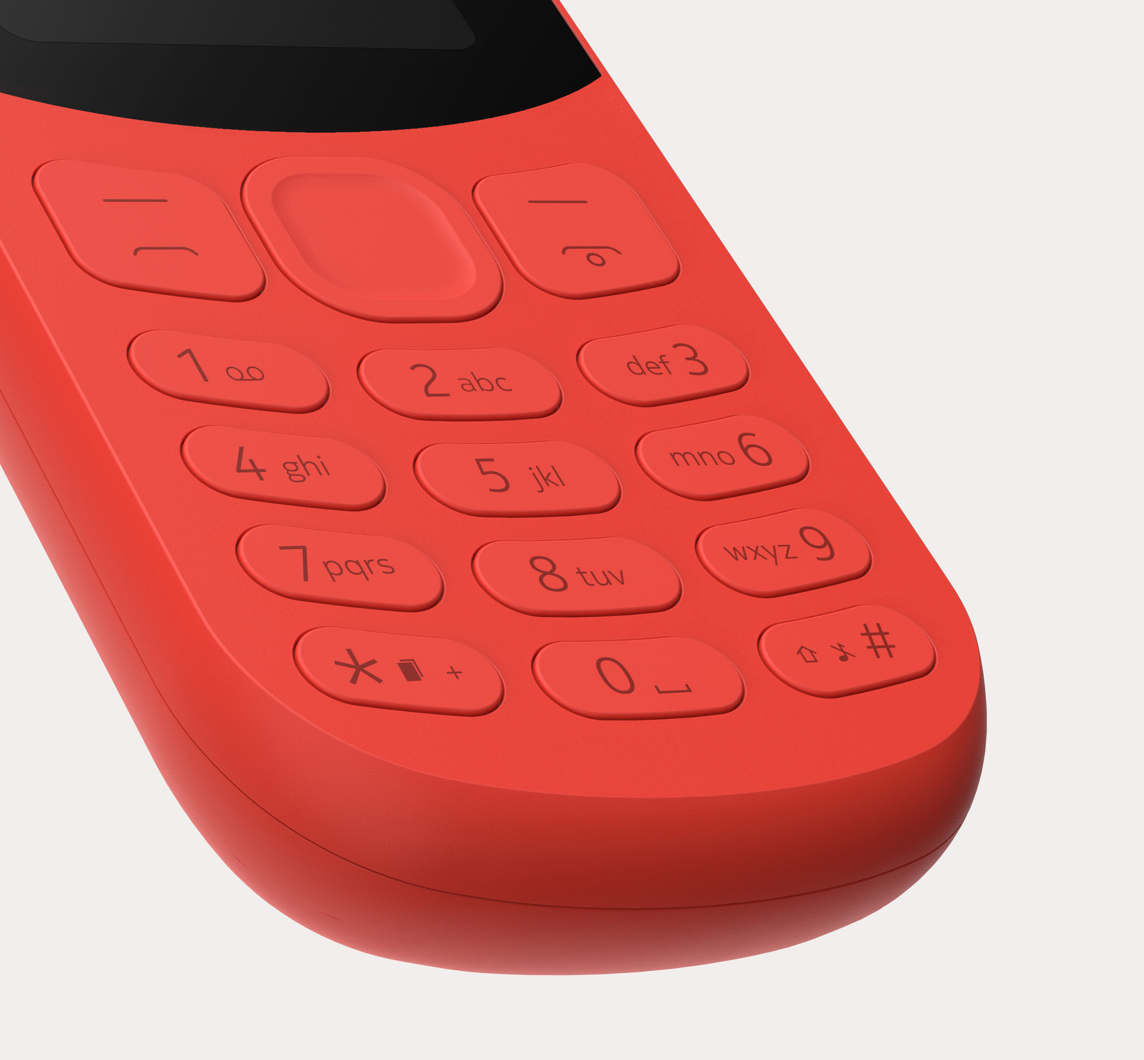 Nokia 130 minimal feature phone designed by UK based industrial design studio Equals Design