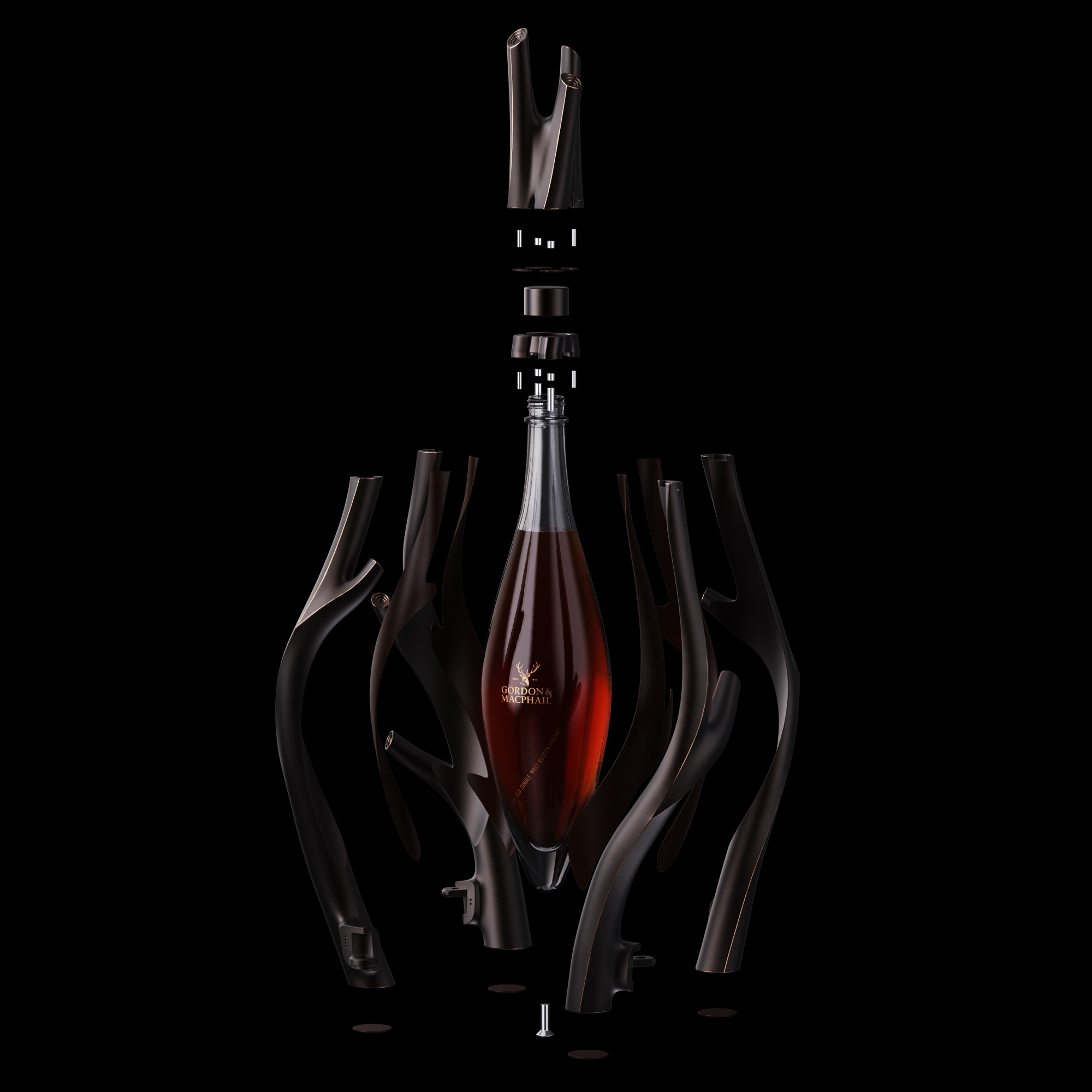 Gordon & MacPhail – Generation – On Black – Exploded Square